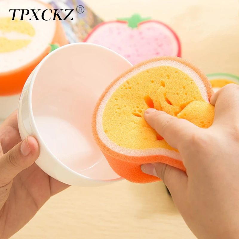 TPXCKz Кухня для очистки Скраб Губка Фрукты Модель блюда скруббер хозяйственные