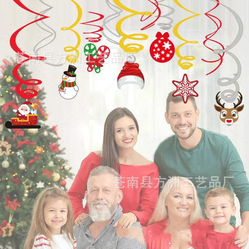 30 шт. рождественское спиральное украшение Рождественские вечерние Noel