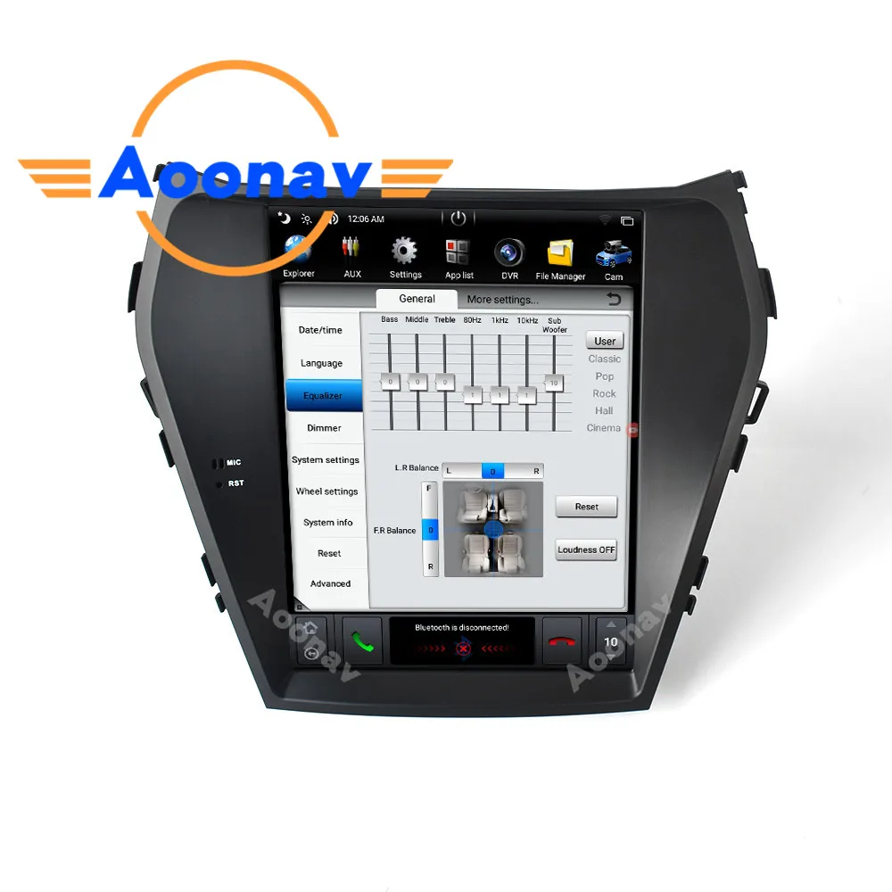 Автомобильный видеомагнитола мультимедийный плеер с GPS навигацией для Hyundai IX45/Santa