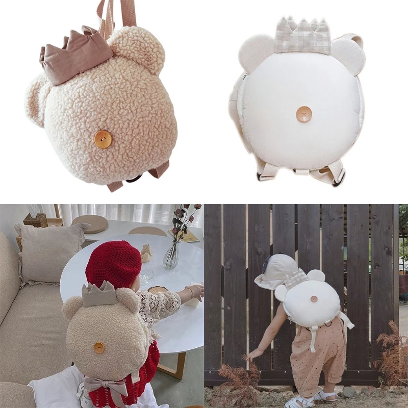 

Crown Bear Children Anti-lost School Bag Decorative Props for Baby Photography 20CA