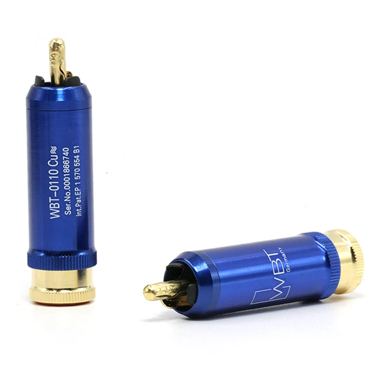 4 шт. WBT 0110cu nextgen медь RCA разъем для DIY кабель