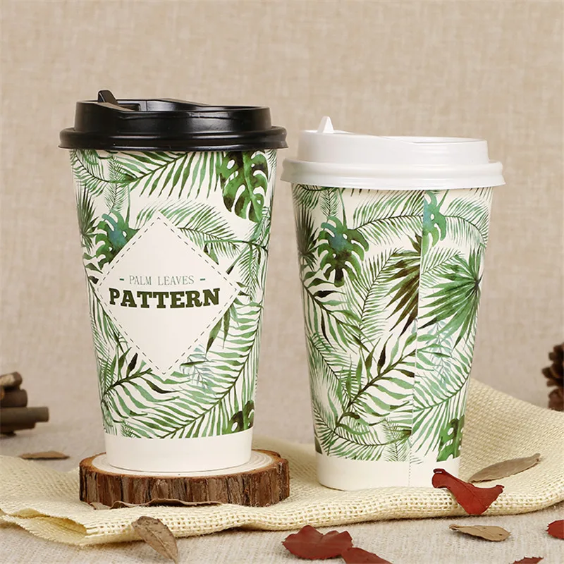 50 шт. 500 мл креативная одноразовая кофейная чашка вечерние на день рождения