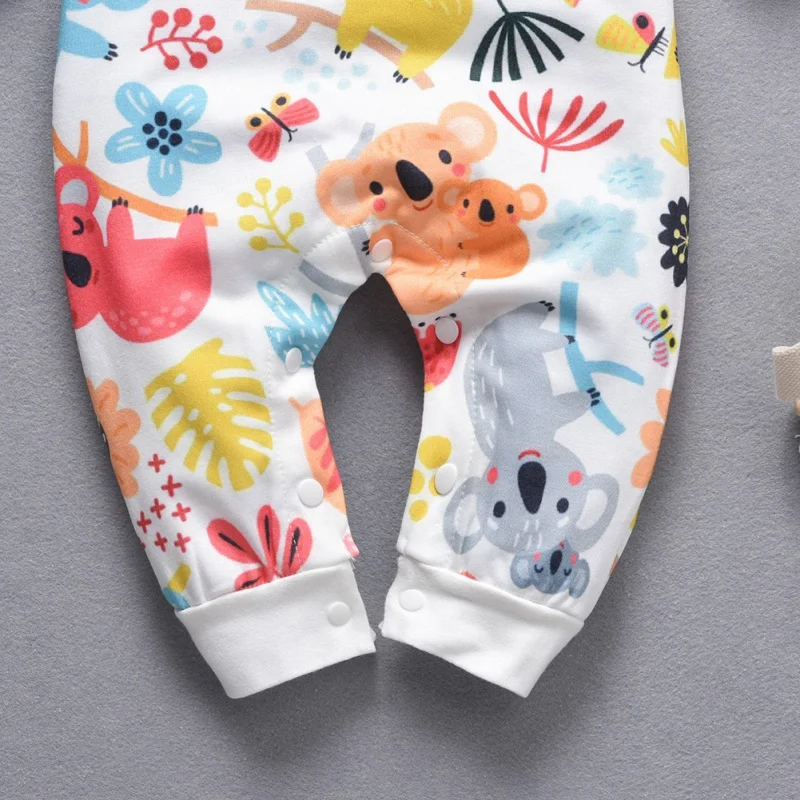 Baby Set Autumn Infant Girls Boys Long Sleeve Cartoon Print Rompers Kids 0-18M | Детская одежда и обувь