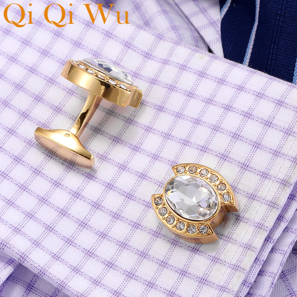 Мужские свадебные запонки для костюма рубашки подарки жениха золотые