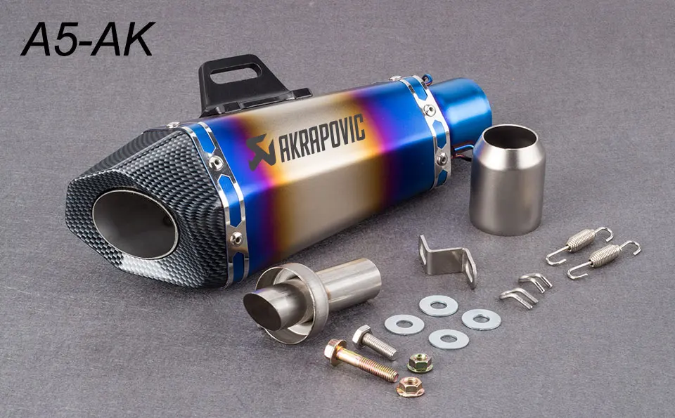 51 мм Akrapovic мотоцикл глушитель выхлопной трубы Малый шестиугольный выхлопной Yoshimura для R6 FZ8 DUKE390 R25