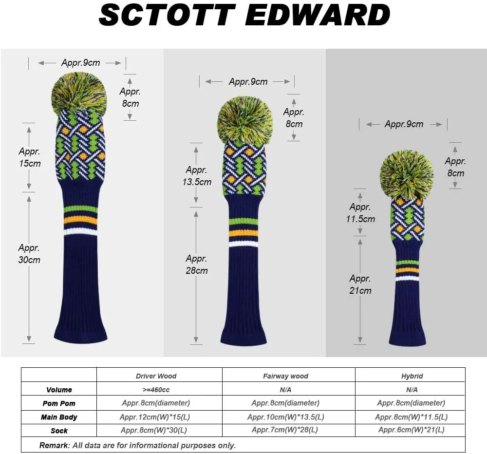 Набор для гольфа набор Четыре цвета саржевого переплетения по требованию
