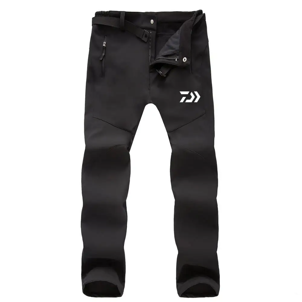 

DAIWA Fishing Waterproof Pants Men Sport Winter Thick Warm Fleece Fishing Trousers Male Windbreaker Sweatpants DAWA Clothing