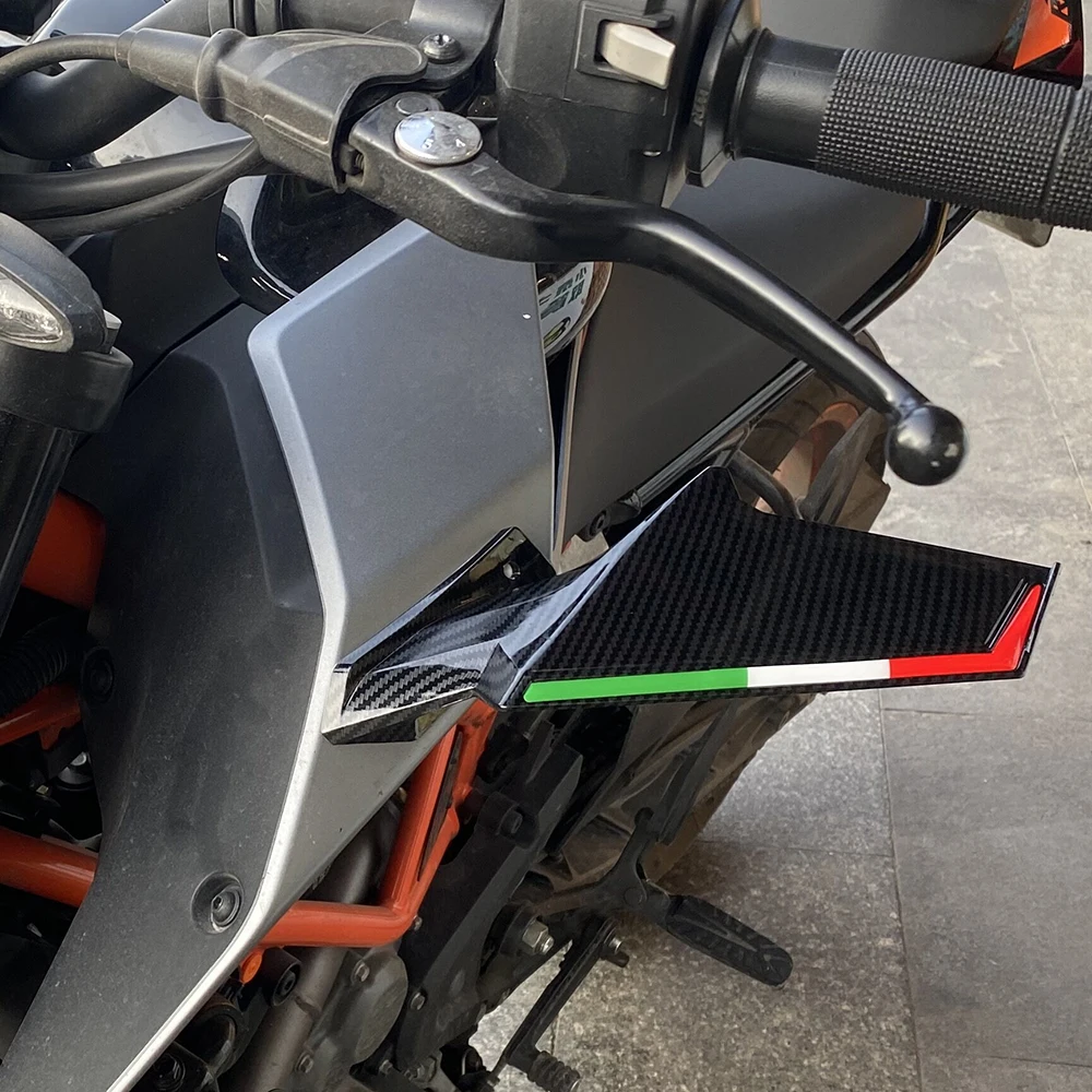 

Motorcycle Winglets Aerodynamic Wind Wing Kit Spoiler For Husqvarna Svartpilen 701 Supermoto Enduro Vitpilen 40 Accessories