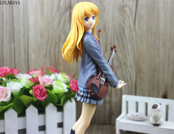 

New arrival Anime Your Lie In April Kaori Miyazono Violin Uniform Ver Cartoon Doll PVC Action Figure Collectible Model Toys Gift