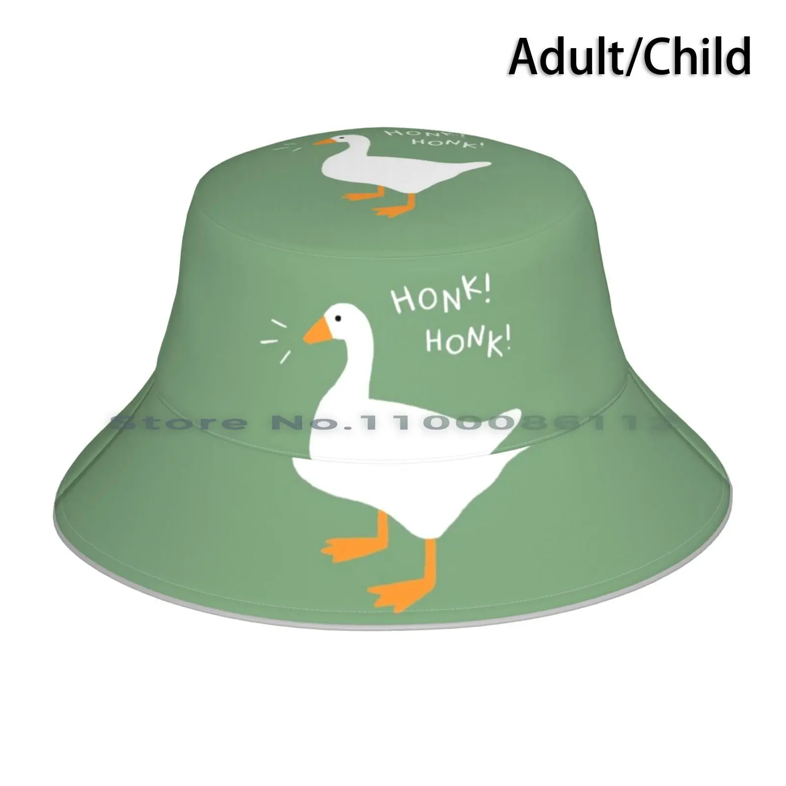 

Honk Honk Goose Bucket Hat Sun Cap Honk Bird Duck Untitled Goose Game Fanart Quack Simple Animal Game Art Switch Goose Brimless