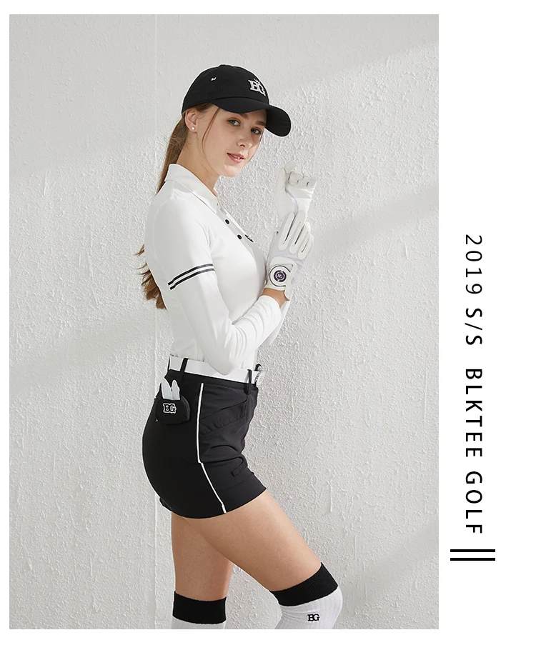 Blktee Гольф Женская рубашка для гольфа с длинными рукавами elatic рубашка BG-19068 женская одежда