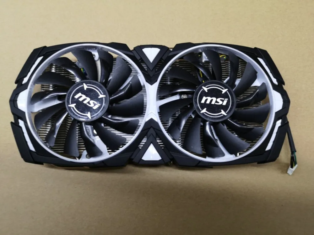 Для MSI RX580 RX570 ARMOR кулер для видеокарты шаг 53X53 мм FONSONING