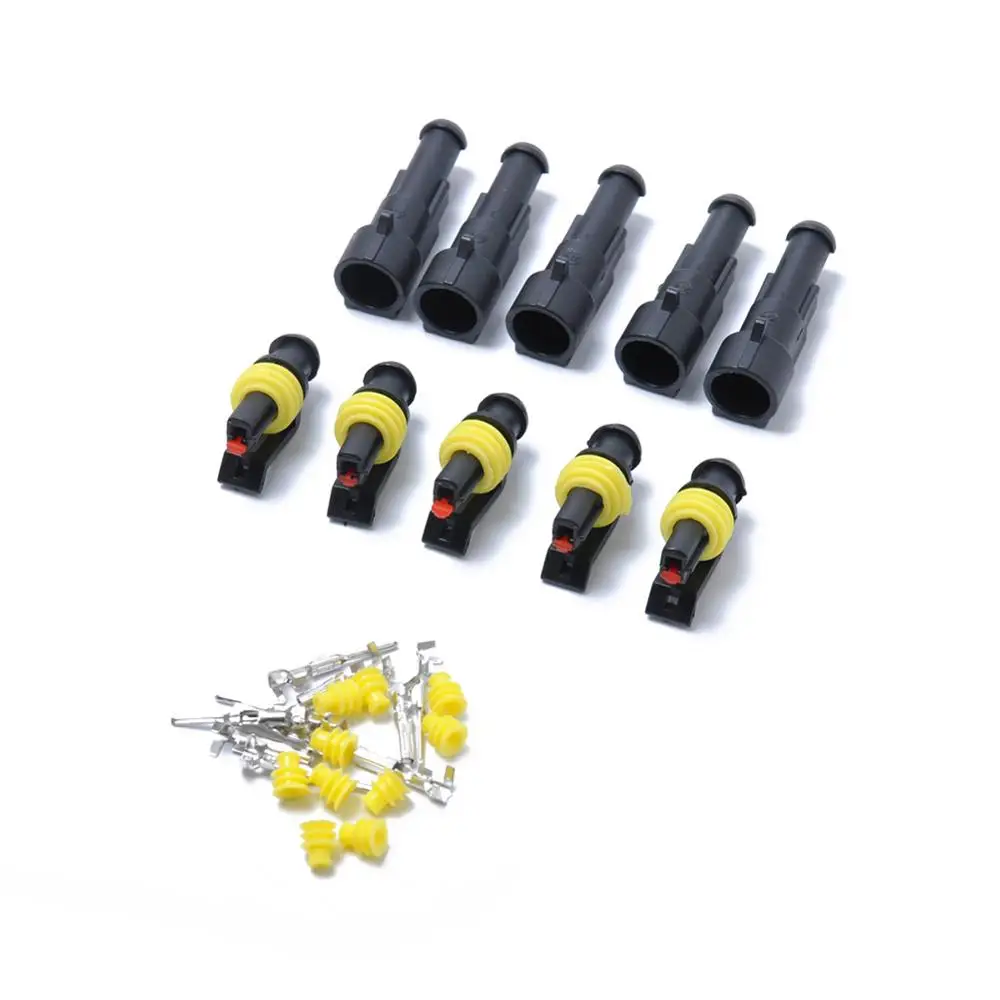 1 штырьковый автомобильный проводной разъем 16 AWG водонепроницаемая штепсельная