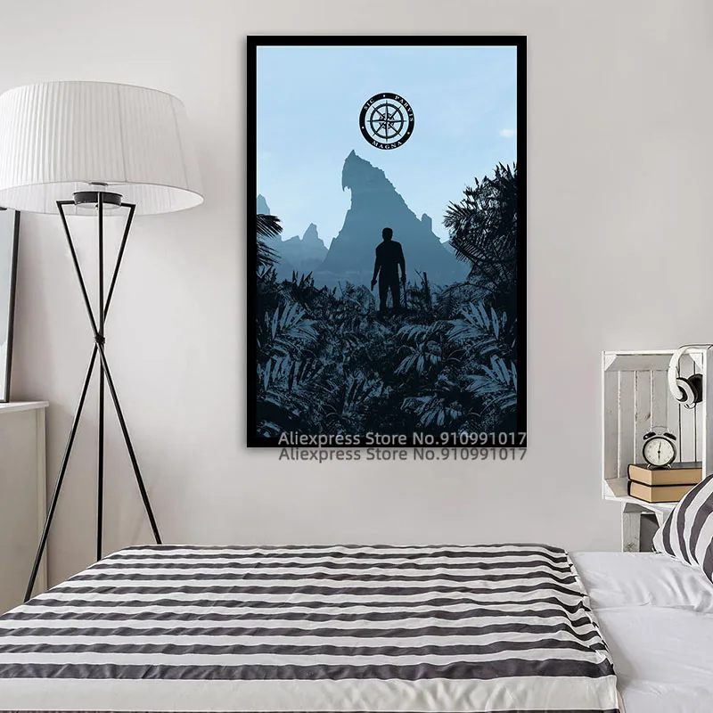 Натан Дрейк неочаровательный 3 Видео игра Холст Картина плакаты и принты