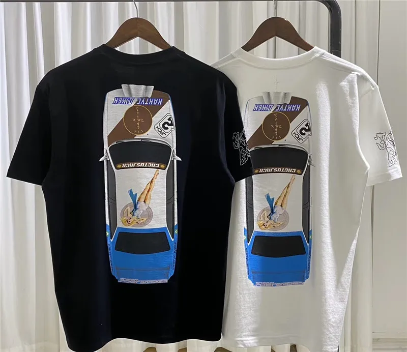 

Travis Scott Jackboys Astroworld Cactus Jack Vehicle Tee T-Shirt Men Women 1:1 Best Quality T shirt Top Tees T-shirt