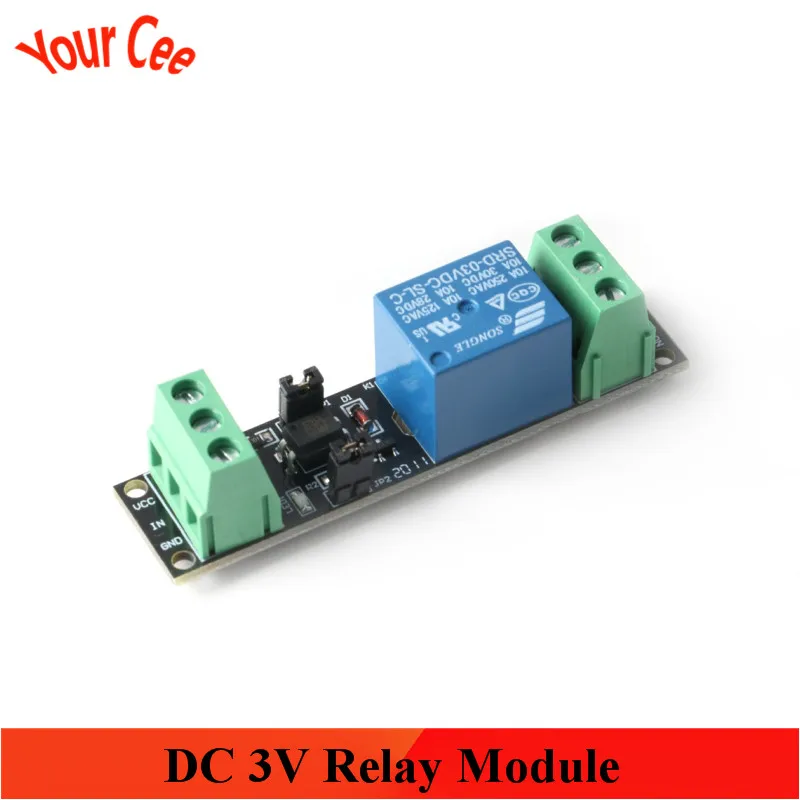 1 канал DC 3V релейный модуль высокого уровня драйвер плата модульный оптрон
