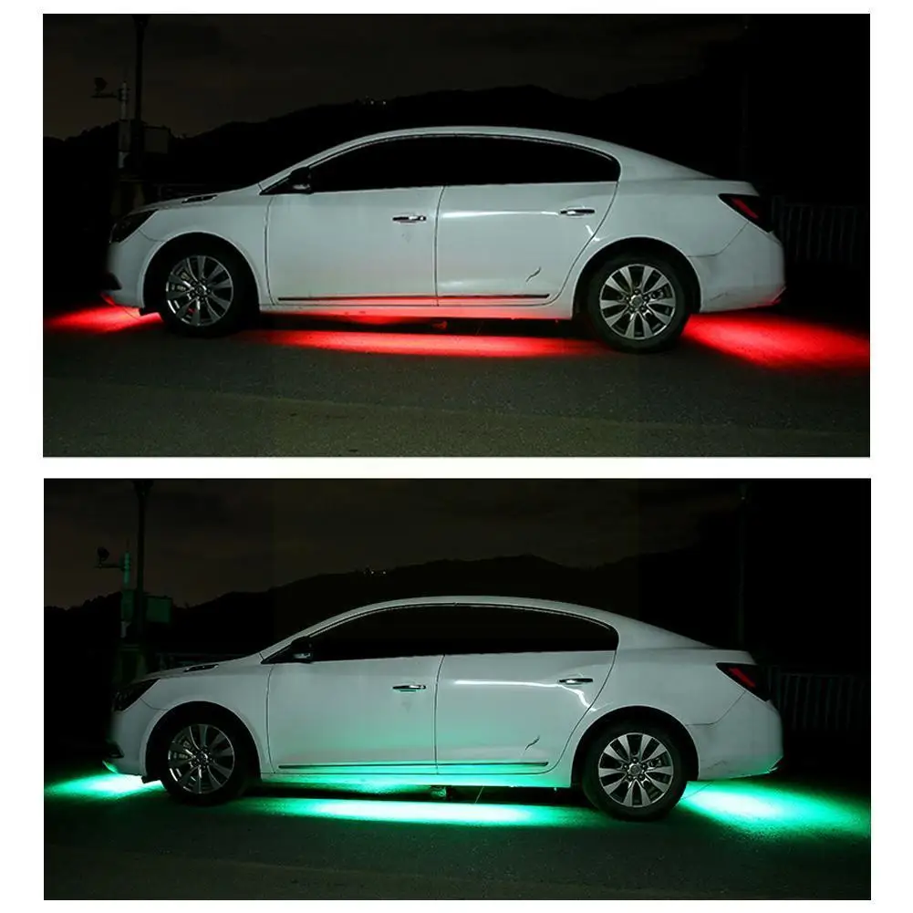 

Car Underglow Light Flexible Strip LED Underbody Lights /APP Car Atmosphere Light Decorative Lamp RGB Remote Control Neon L J4N9