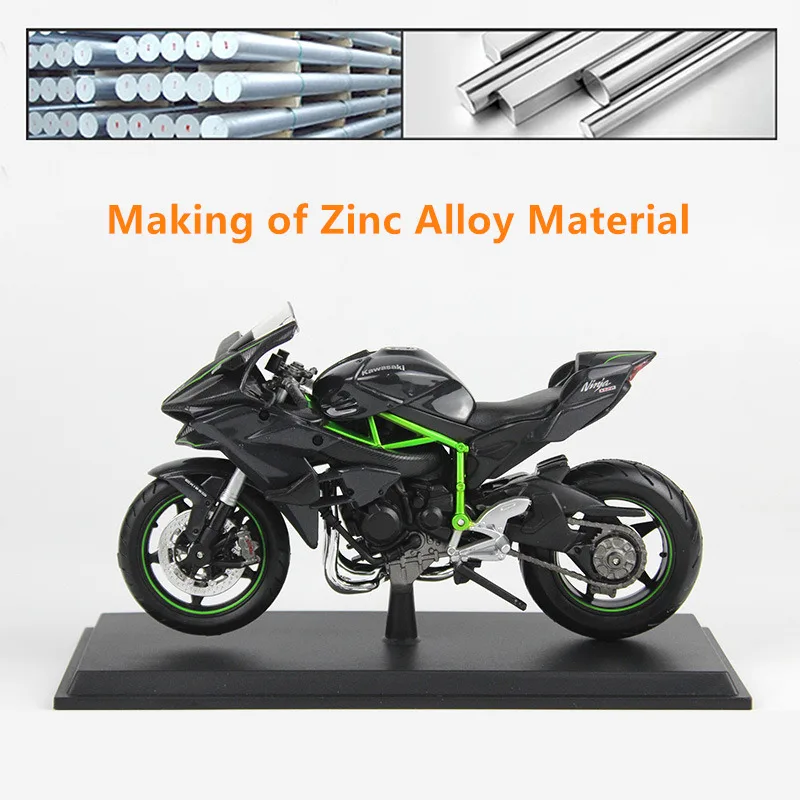Оригинальная Авторизованная модель мотоцикла Maisto 1:12 Kawasaki H2R из сплава