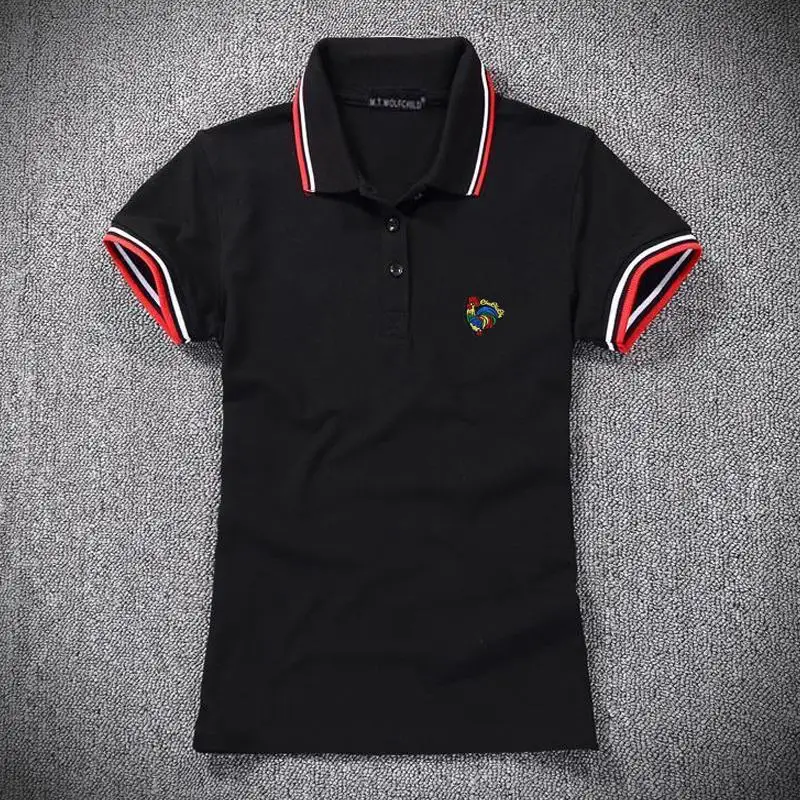 Модные летние новые женские рубашки поло с коротким рукавом повседневные