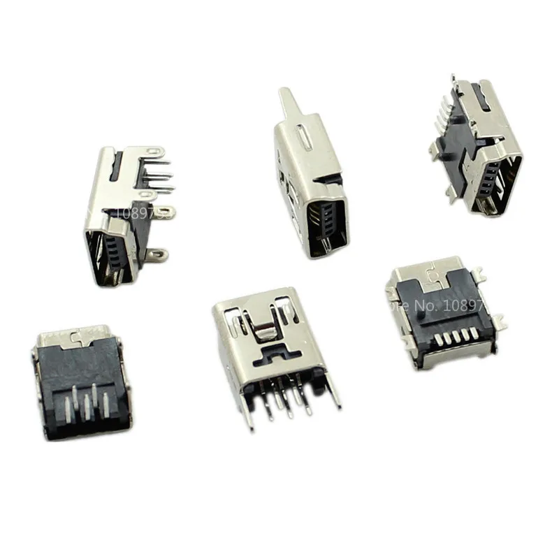 10 шт. 5 контактный разъем Mini USB Type B типа мама|Соединители| |