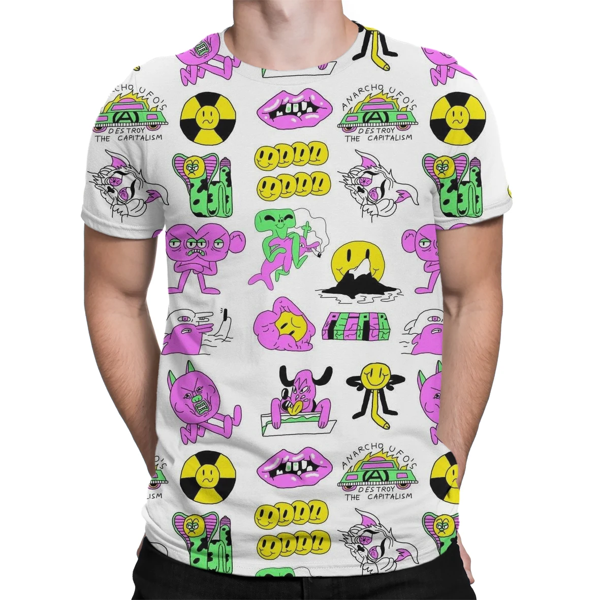 

New Japan Cartoon T-Shirt Top summer 3D printing funny T-shirts short sleeve t-shirt men's Harajuku Anime print mens T-shirt Top