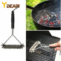 ydeapi kitchen accessories bbq grill barbecue kit cleaning brush stainless steel cooking tools wire bristles cleaning brushes