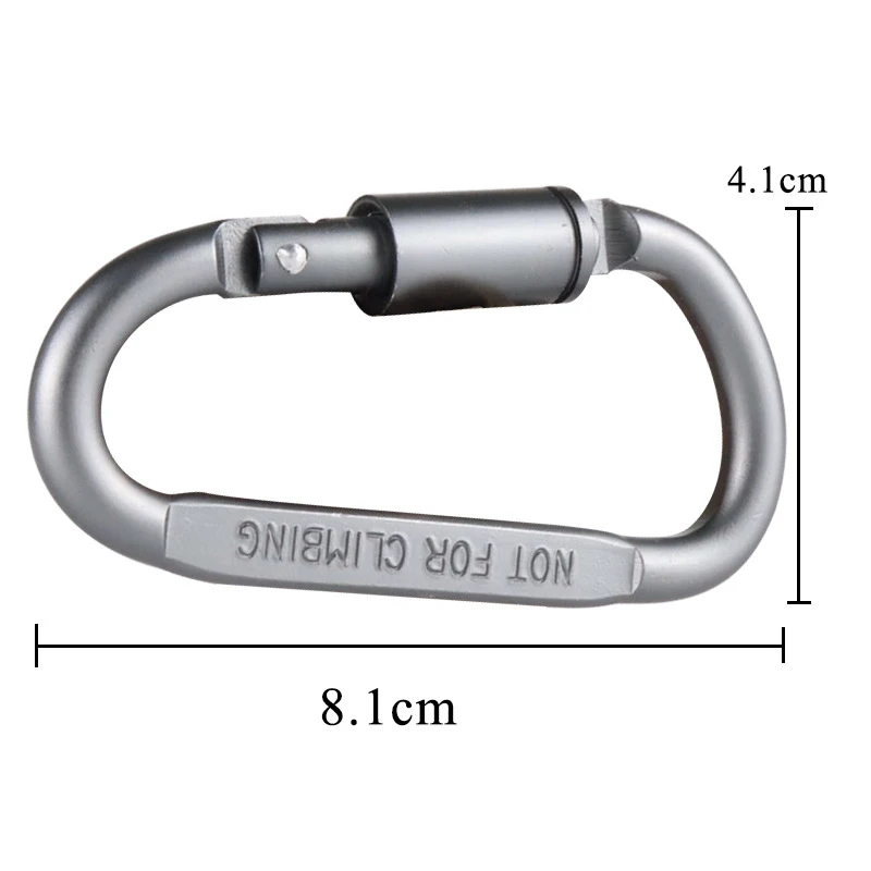 

5Pcs Carabiner Travel Kit Camping Equipment Alloy Aluminum Survival Gear Camp Mountaineering Hook Outdoor Carabiner