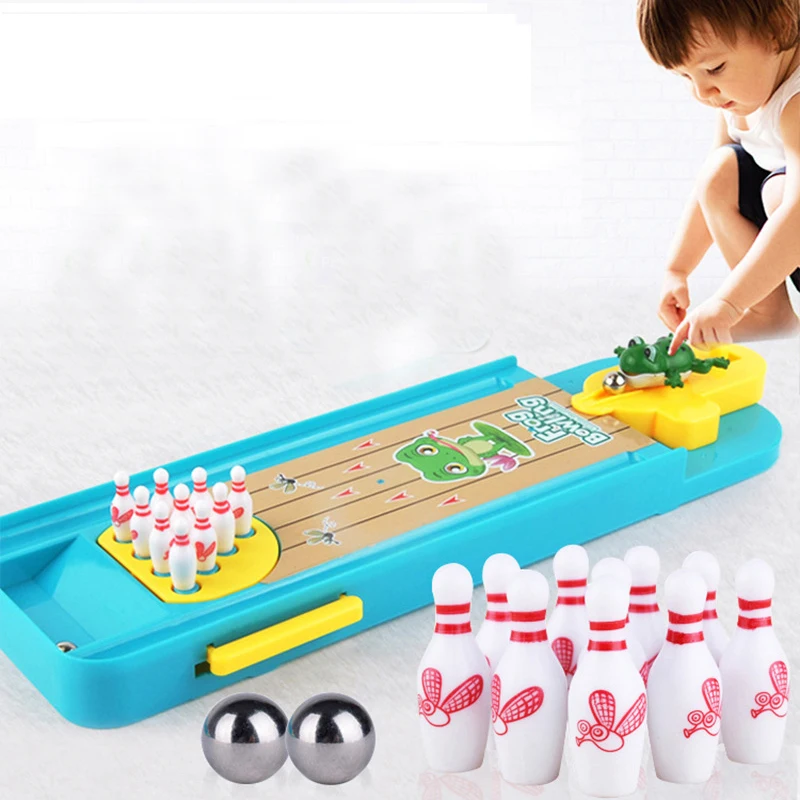 Детский пазл интерактивный боулинг Спорт игрушки рисунком лягушек для Боулинг