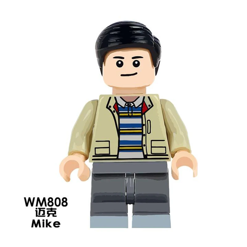 Одиночная распродажа супергерои странные вещи Дастин 11 Лукас майка кубики