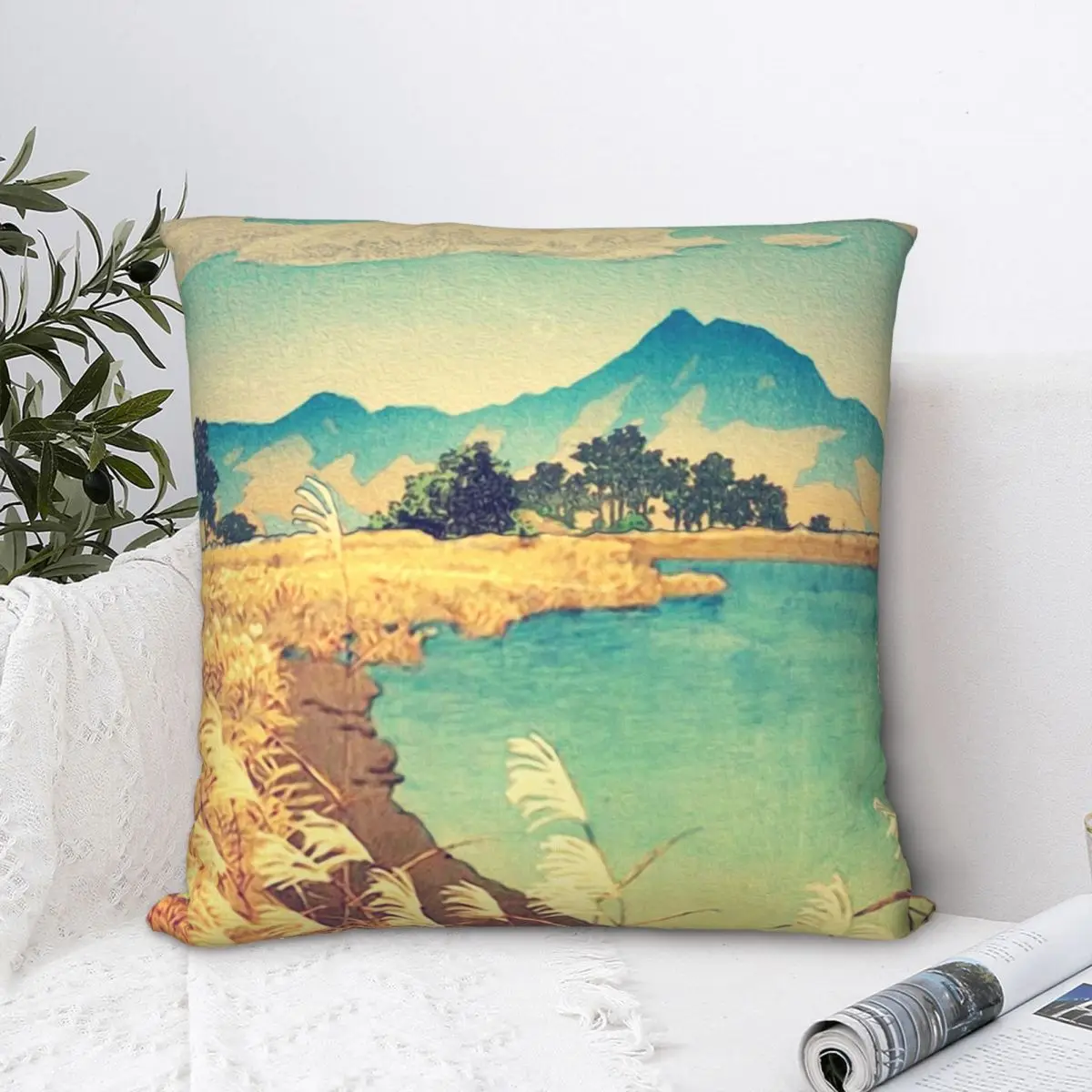 

Last Stop Before Yaeinkei Square Pillowcase Cushion Cover Spoof Zip Home Decorative Throw Pillow Case for Room Nordic 45*45cm