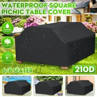 210d waterproof garden patio 68 seater furniture cover outdoor rattan cube table sun shelter chair sofa furniture dust cover