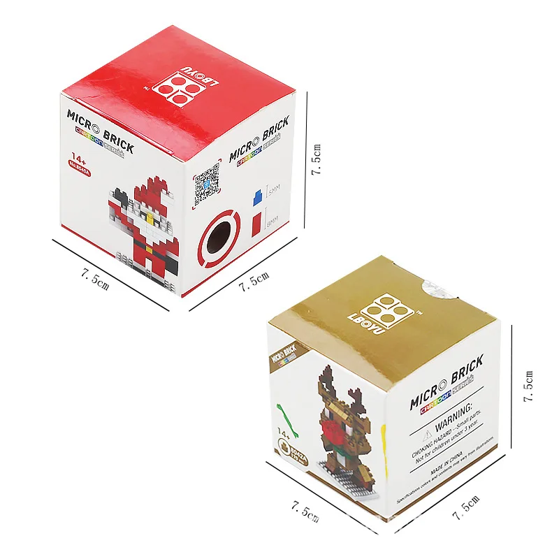 

Christmas Series Micro 168PCs Small Particle Building Blocks for the Elderly Assembled Fancy Toy for Children Creative Gifts