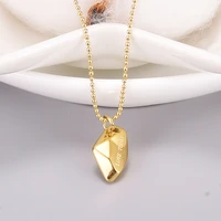 14k yellow gold plated three dimensional irregular gold necklace womens birthday party fashion ins clavicle chain necklace