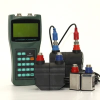 portable digital display handheld ultrasonic flow meter online testing ultrasonic flowmeter