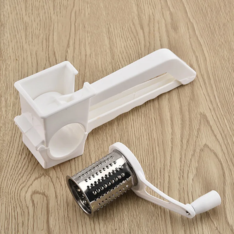 Вращающийся сырный овощная Терка Veggie Chopper Mandoline Slicer измельчитель сыра с 3 лезвиями быстрее для картофеля моркови