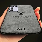 Чехол realmi q3s, тканевый чехол для телефона с рисунком оленя для realme q3s q 3s realmeq3s 5g 6,6 '', мягкий силиконовый чехол-бампер