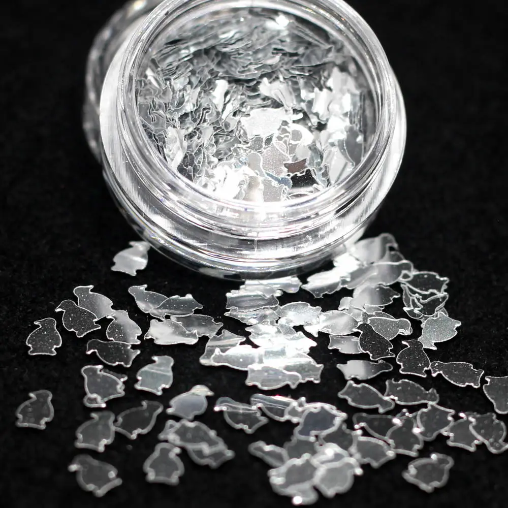 1 коробка блестящий серебристый Пингвин Полупостоянный Гибридный лак для ногтей