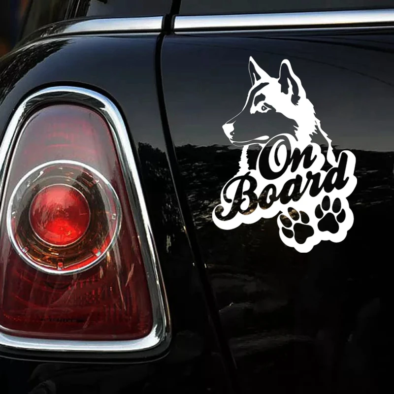 CS-1693#14*19см наклейки на авто Хаски в машине водонепроницаемые машину наклейка для