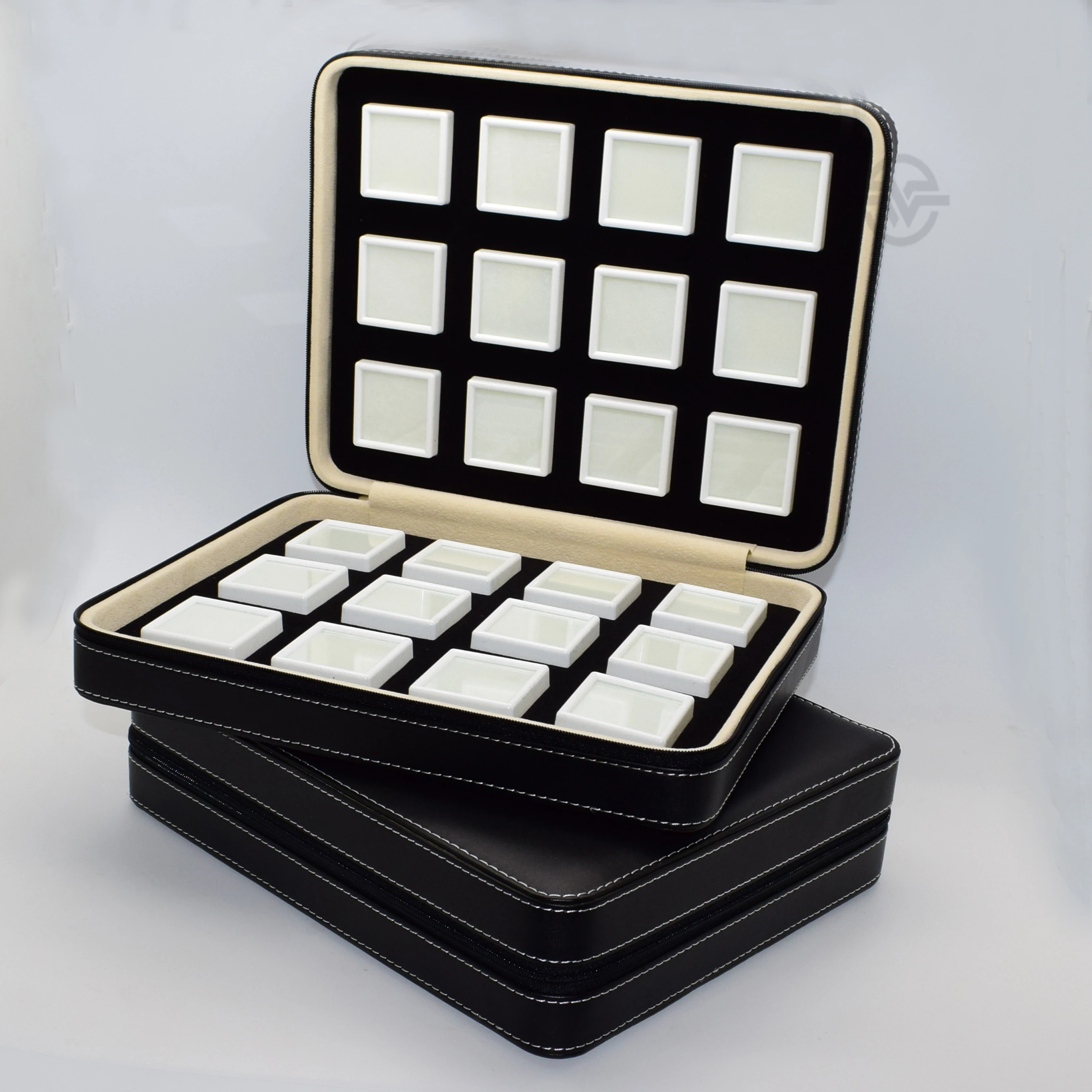 Высококачественная превосходная кожаная сумка для драгоценных камней дорожная