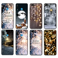 black tpu case for huawei honor 20 lite 10 10i 20s 30s 30 case honor 7a 5 45 7s 7c 5 7 case cover landscape winter light snow