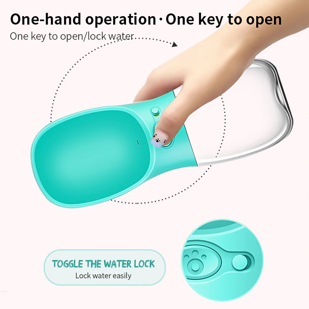 

Pet Dog Water Bottle Travel Cat Drinking Fountain Outdoor Pet Drinking Fountain Feeder Small Dogs Large Pet Supplies