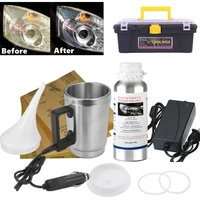 headlight restoration kit light restoration toolbox car headlight polisher steam liquid polymer varnish for car headlight