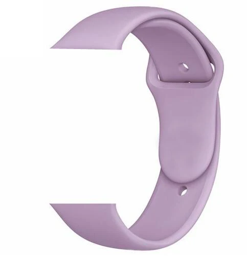 lavander Новейшая модель; силиконовый ремешок для наручных часов iWatch, 4 40 мм 44 Резиновые Спортивные петли для наручных часов Apple Watch серии 1/2/3, 42 мм, 38 мм, версия linkseries 5 - Цвет ремешка: lavander