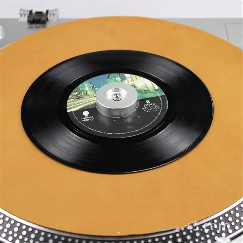 2022 New Record Turntable Adapter 45 RPM Aluminum Silver for 7\