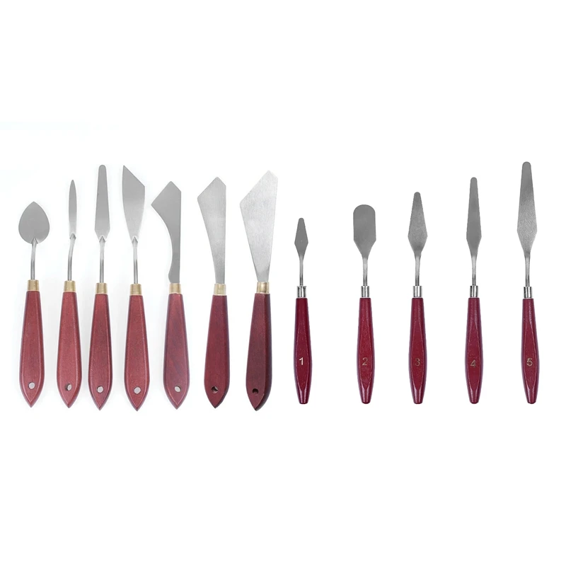 

Painting Knife Set Multifunctional Stainless Steel Scraper Palette Knife Oil Acrylic and Other Mixed Scrapers