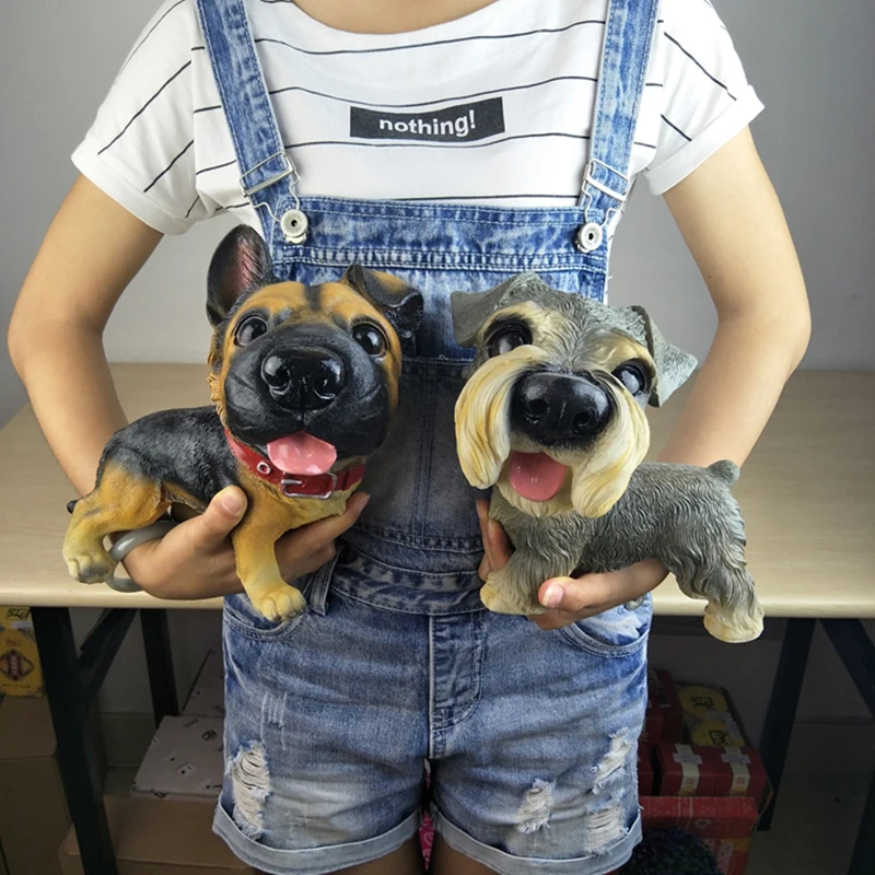 Фигурка абстрактного бульдога из смолы большая мопс собака животные домашний