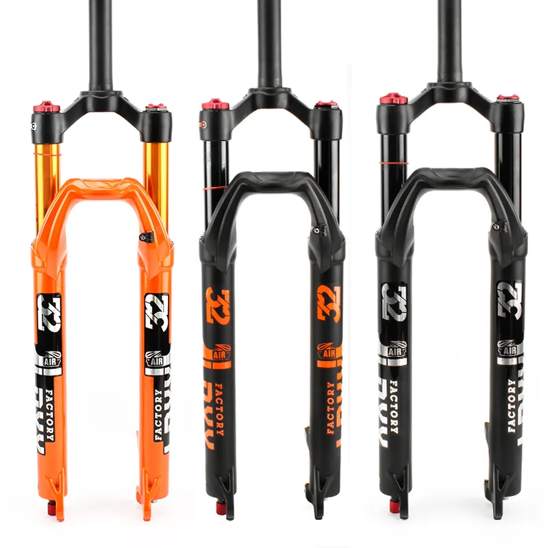 

Mountain Bike Fork Bicycle Air Fork 27.5 29 Inch Orange Air Pressure Fork Front Fork Damping Rebound Adjustment Shock Absorber