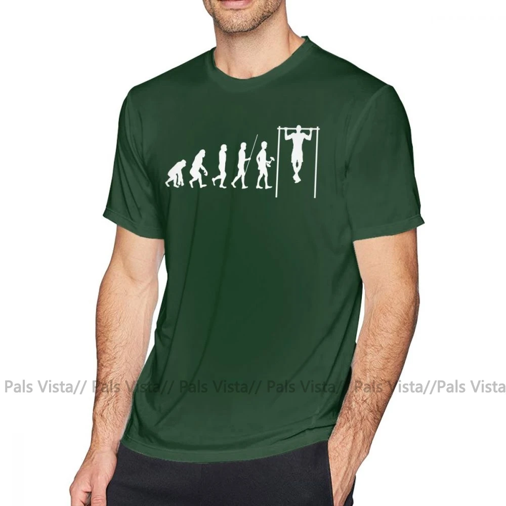 Calisthenics, футболка, эволюция, Calisthenics, футболка, 100 хлопок, Милая футболка, мужская, короткий рукав, 4xl, графическая, Пляжная футболка - Цвет: Бирюзовый