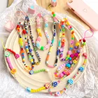 2021 мобильный телефон цепочка для ключей, многоцветная Подвеска для глаз, акриловый простой и стильный брелок