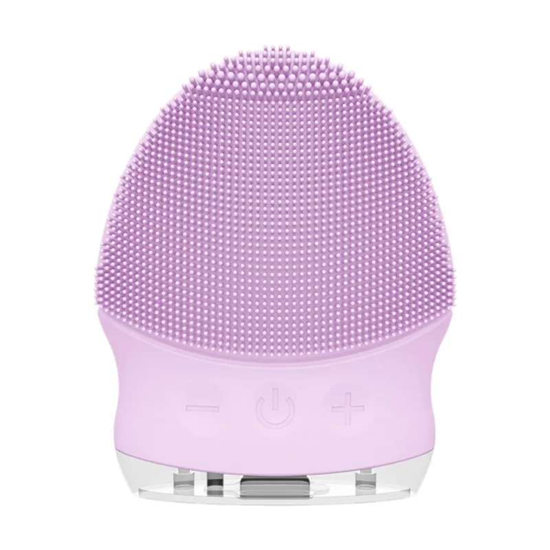 

Electric Facial Cleansing Brush Silicone Sonic Vibration Cleaner Deep Pore Cleaning Skin Massager Face Brush Face Cleaner